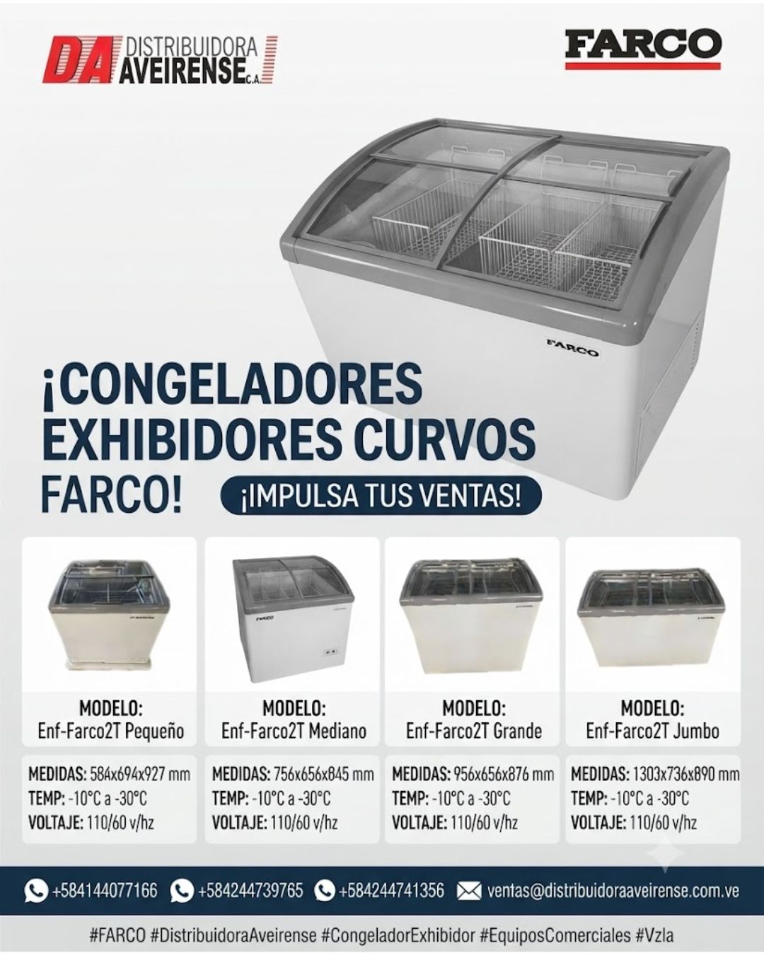Optimiza tu Negocio con los Nuevos Congeladores Exhibidores Curvos